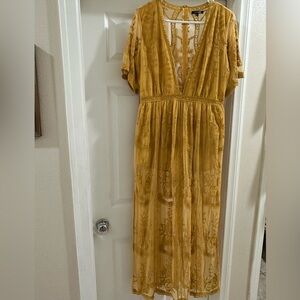 Fashion Nova Set Our Love On Fire Romper Dress